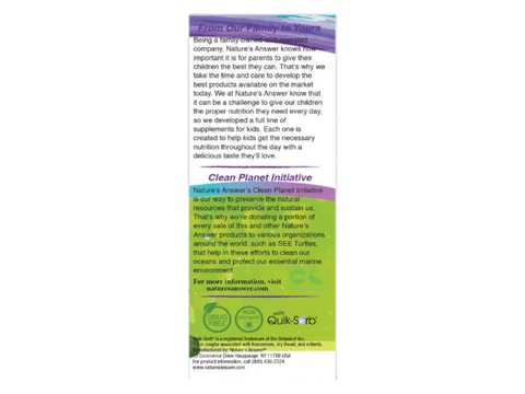 Nature’s Answer Kids Mullein Leaf Alcohol-Free Liquid Supplement 120ml