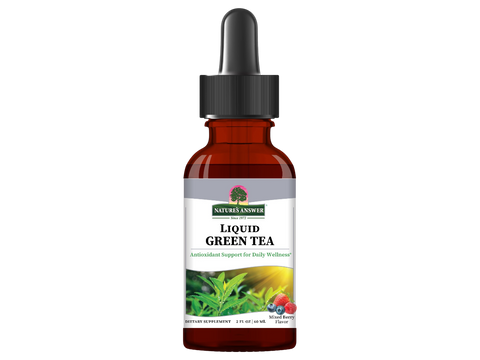 Nature’s Answer Liquid Green Tea ORAC mixed berry flavour 60ml bottle front label
