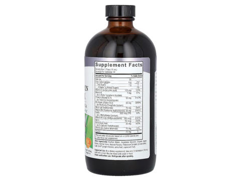 Nature’s Answer Liquid Vitamin B-Complex 480ml supplement facts label
