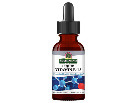 Nature’s Answer Liquid Vitamin B12 natural flavour 60ml bottle front label