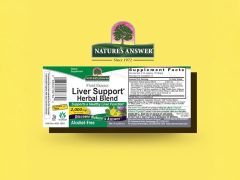 Nature’s Answer Liver Support herbal blend 30ml barcode