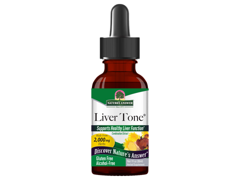 Nature’s Answer Liver Tone herbal liquid extract alcohol-free 30ml bottle front label