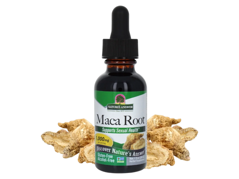 Nature’s Answer Maca Root Liquid Extract Alcohol-Free 30ml bottle front view on a white background