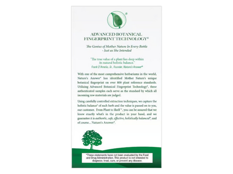 Nature’s Answer Men’s Herbal Food Supplement