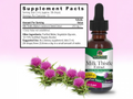 Nature’s Answer Milk Thistle liquid extract supplement facts 30ml bottle