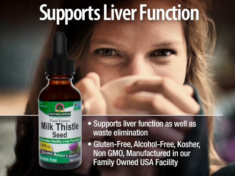 Nature’s Answer Milk Thistle Seed Alcohol-Free Liquid Extract – 30ml