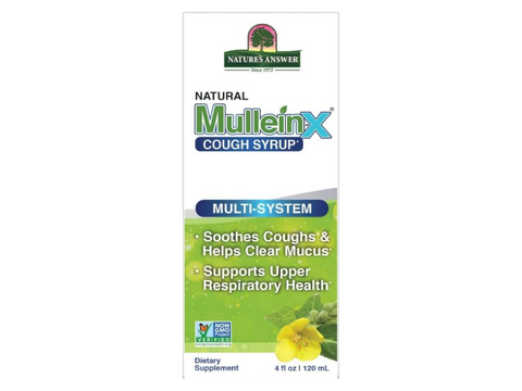 Nature’s Answer Mullein-X Herbal Liquid Supplement 120ml box front view