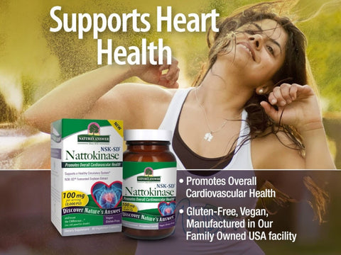 Nature’s Answer Nattokinase Enzyme Capsules - 60 Vegetarian Capsules