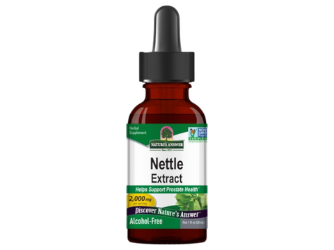 Nature’s Answer Nettle Leaf alcohol-free liquid extract 30ml bottle front label