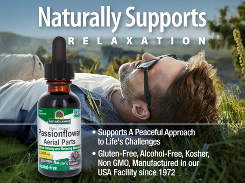 Nature’s Answer Passionflower Alcohol-Free Liquid Extract - 30ml