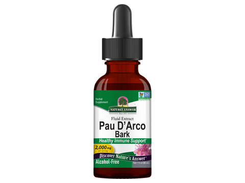 Nature’s Answer Pau D’Arco inner bark alcohol-free liquid extract 30ml bottle front label