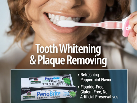 Nature’s Answer PerioBrite Charcoal Toothpaste Peppermint - 113.4g