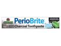 Nature’s Answer PerioBrite activated charcoal toothpaste peppermint 113.4g box front viewon a white background