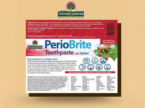 Nature’s Answer PerioBrite cinnamint toothpaste 113.4g barcode