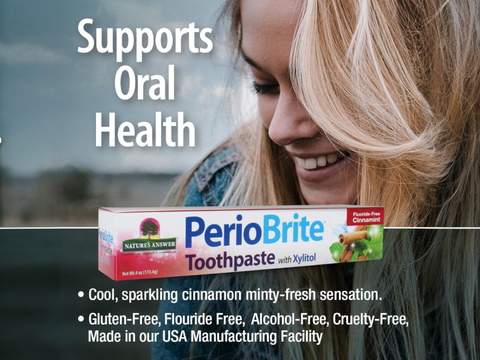 Nature’s Answer PerioBrite Cinnamint Fluoride-Free Toothpaste - 113.4g