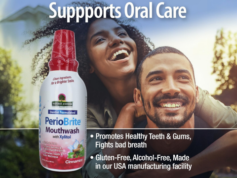 Nature’s Answer PerioBrite Cinnamint Mouthwash Alcohol-Free - 480ml
