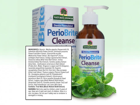 Nature’s Answer PerioBrite Cleanse oral concentrate 120ml ingredients and directions