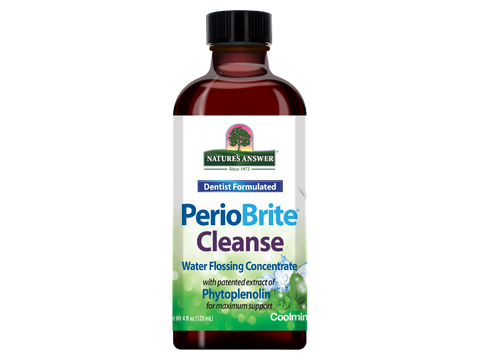Nature’s Answer PerioBrite Cleanse oral cleansing concentrate 120ml bottle front view