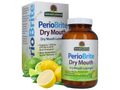 Nature’s Answer PerioBrite dry mouth lozenges lemon lime flavour 100 count box & bottle front label