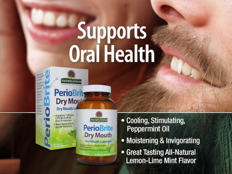 Nature’s Answer PerioBrite Dry Mouth Lozenges Lemon Lime - 100 Count