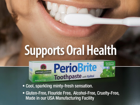Nature’s Answer PerioBrite Fluoride-Free Coolmint Toothpaste - 4ml