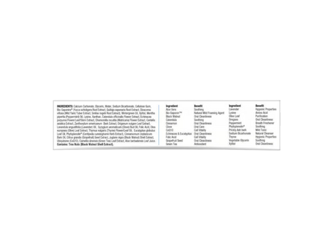 Nature’s Answer PerioBrite Whitening Toothpaste Wintermint 113.4g ingredient label on a white background