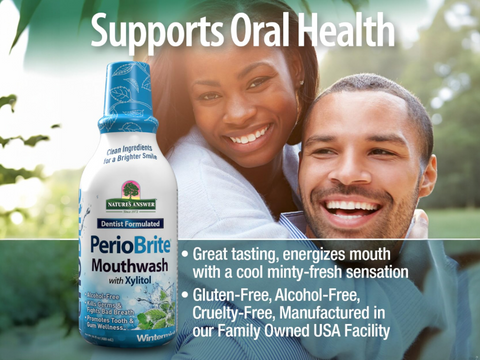 Nature’s Answer PerioBrite Winter Mint Mouthwash Alcohol-Free – 480ml