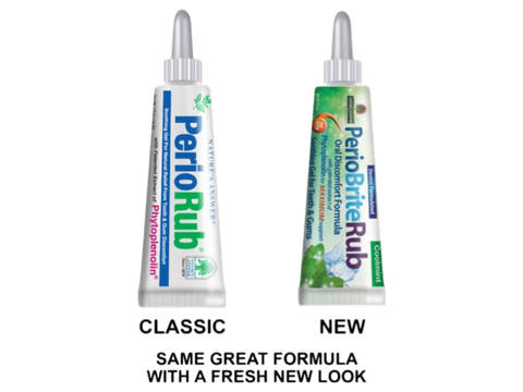 Nature’s Answer PerioRub Topical Gel for Teeth & Gums - 14.2g- old new packaging