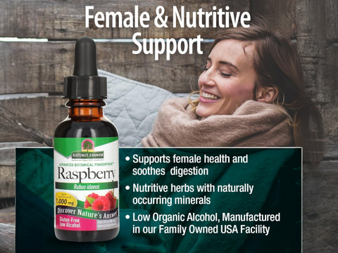 Nature's Answer Raspberry Liquid Extract Alcohol-Free - 30ml