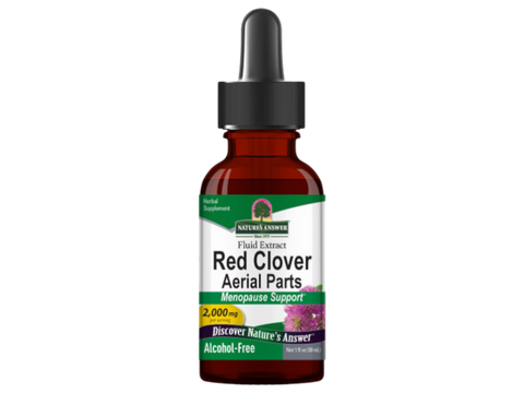 Nature’s Answer Red Clover alcohol-free liquid extract 30ml bottle front label
