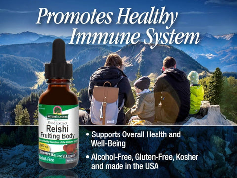Nature's Answer Reishi Fruiting Body Alcohol-Free Extract - 30ml