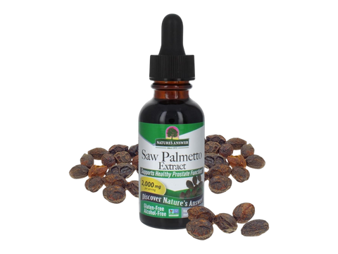 Nature’s Answer Saw Palmetto Berry Alcohol-Free Liquid Extract 30ml bottle front vi