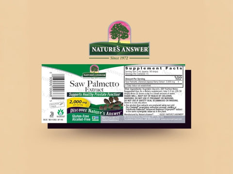 Nature’s Answer Saw Palmetto Berry Liquid Extract 30ml barcode image