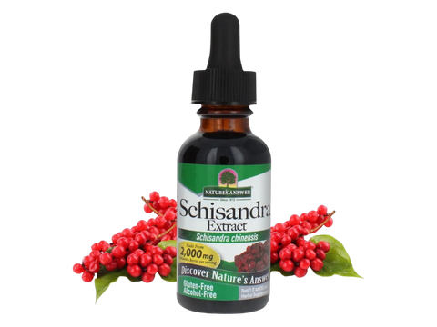 Nature’s Answer Schisandra berry alcohol-free liquid extract 30ml bottle front label
