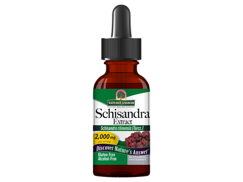 Nature’s Answer Schisandra berry alcohol-free liquid extract 30ml bottle front label