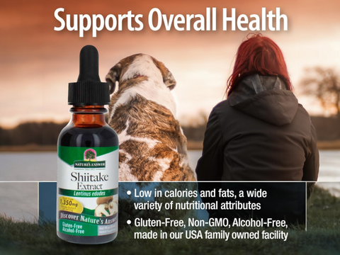 Nature’s Answer Shiitake Mushroom Alcohol-Free Liquid Extract - 30ml