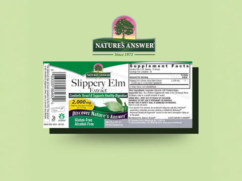 Nature’s Answer Slippery Elm Alcohol-Free Liquid Extract 60ml barcode image