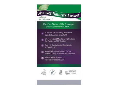 Nature’s Answer Slippery Elm Bark Capsules - 90 Vegan Capsules