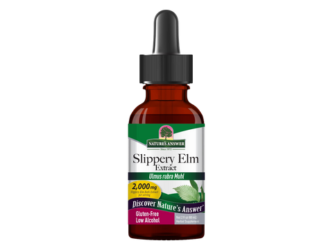 Nature’s Answer Slippery Elm inner bark liquid extract 2000mg 60ml bottle front view