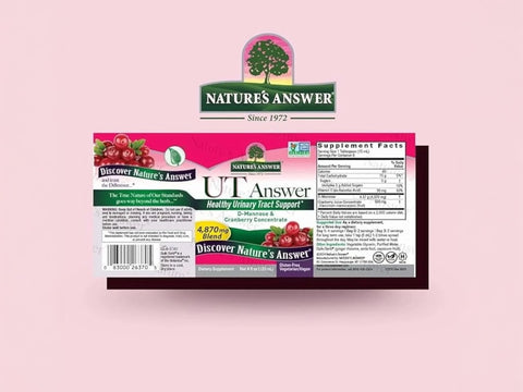Nature’s Answer UT Answer cranberry liquid supplement 120ml barcode
