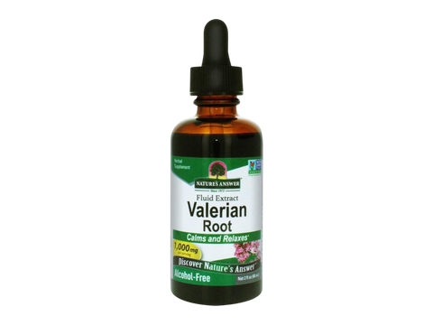 Nature’s Answer Valerian Root alcohol-free liquid extract 60ml bottle front label