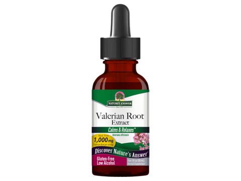 Nature’s Answer Valerian Root Liquid Extract Alcohol-Free 30ml bottle front view on a white background