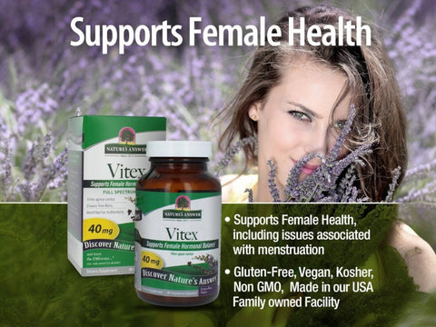 Nature’s Answer Vitex Chasteberry Vegetarian Capsules - 90 Count