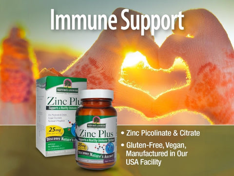 Nature's Answer Zinc Plus with Vitamin B6 & Copper - 60 Veg Capsules