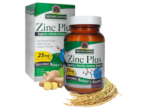 Nature's Answer Zinc Plus with Vitamin B6 & Copper - 60 Veg Capsules
