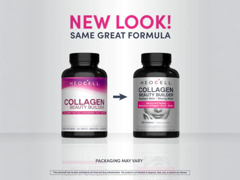 Neocell Collagen Beauty Builder with Biotin and Hyaluronic Acid 150 packaging may vary