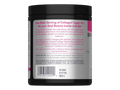Nutrition label and ingredients, barcode for flavored collagen peptides powder supplement.