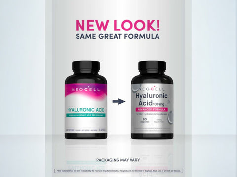 NeoCell Hyaluronic Acid Capsules 100mg 60 capsules packaging may vary