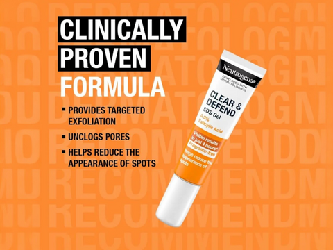 Neutrogena Clear & Defend Targeted Gel 15ml - 0.5% Salicylic Acid Formula