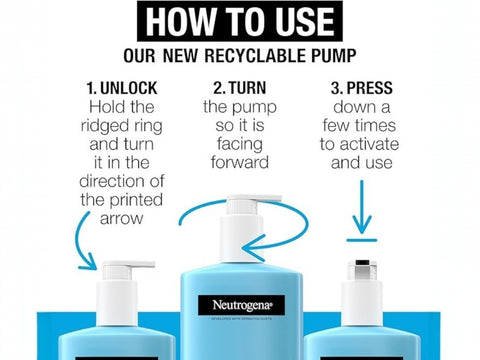 Neutrogena Hydro Boost Body Gel Lotion 400ml blue bottle. How to use.